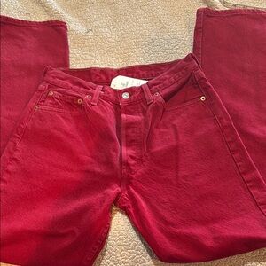Women's Red Jeans